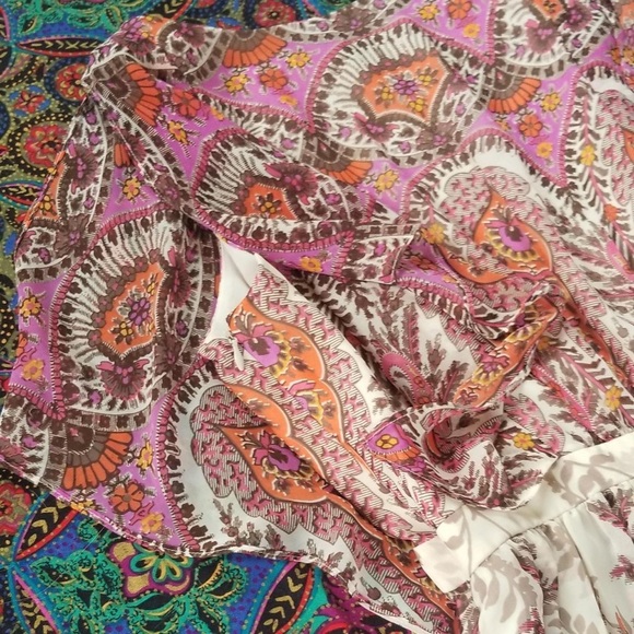 Adrianna Pappel Midi Paisley Dress Women’s Size Medium - Picture 2 of 3